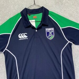 Canterbury Seattle Rugby Polo Shirt Men's Size Small Navy Green VapoDri NWT